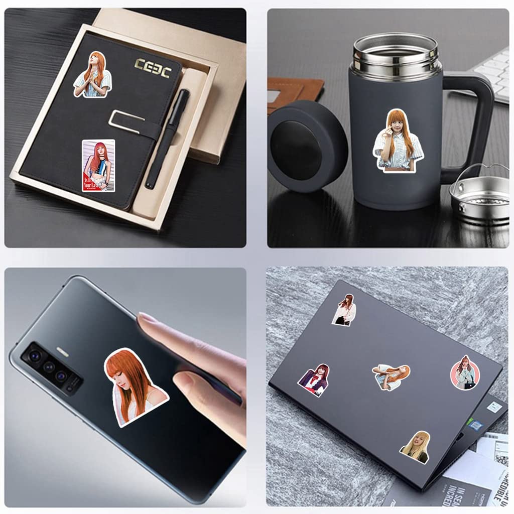 HASTHIP 50 Sheet BLACKPINK Member Lisa Sticker Phone Case Sticker Decorative Stickers for Sketchbook, Laptop, Guitar Sticker, DIY Wall Decoration Sticker HASTHIP 50 Sheet BLACKPINK Member Lisa Sticker Phone Case Sticker Decorative Stickers for Sketchbook, Laptop, Guitar Sticker, DIY Wall Decoration Sticker